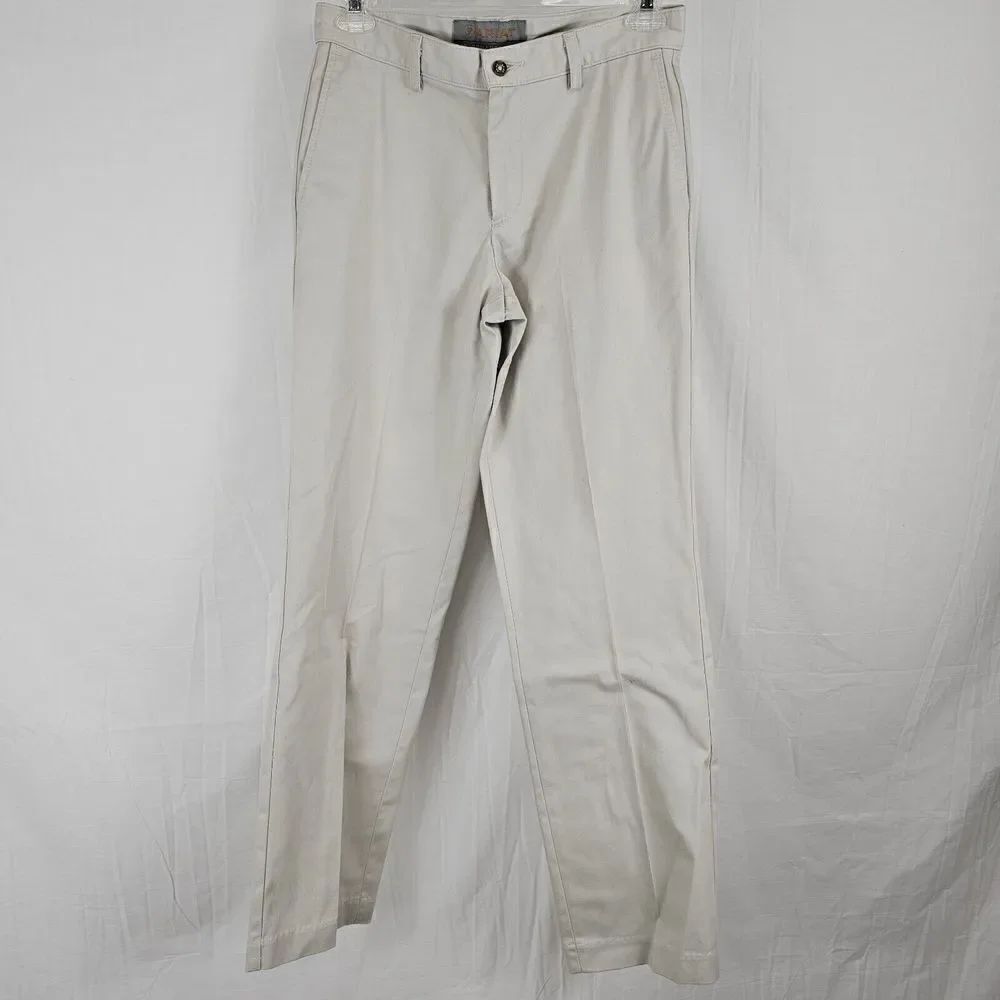 Ariat Pants men's 29 X 34 Performance Khaki Tan Pleat Front Chino Casual